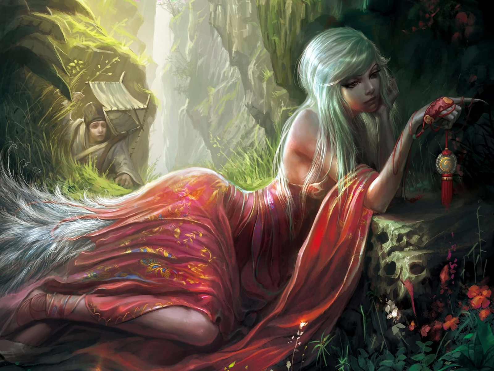 Fantasy art, anime, opera d'arte, i fumetti, mitologia, immagine dello schermo, personaggio fittizio, effetti speciali, donna guerriera