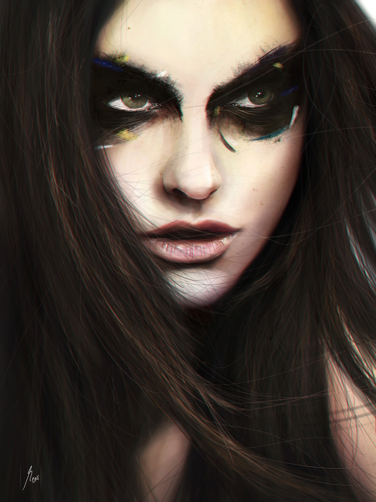 viso, nero, donne, modello, ritratto, capelli lunghi, bicchieri, trucco, maschera, moda, capelli, naso, capo, colore, ragazza, bellezza, occhio, signora, oscurità, labbro, acconciatura, fotografia di ritratto, servizio fotografico, capelli castani, corpo umano, la cura della vista, organo, occhiali