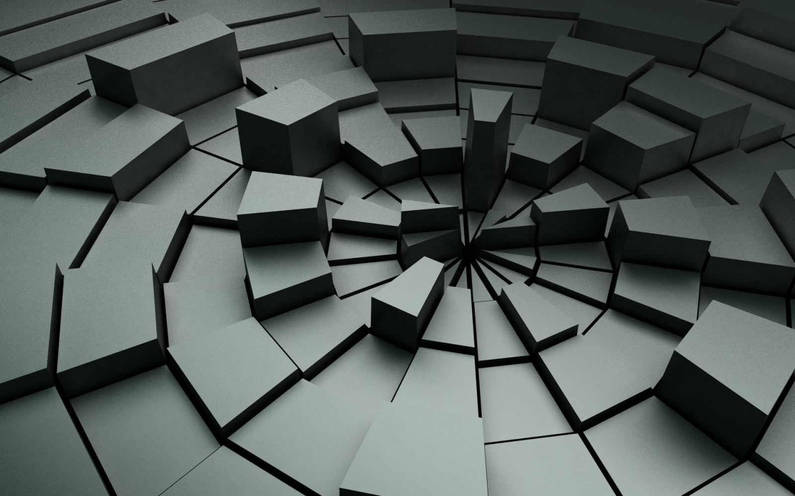 nero, arte digitale, monocromo, astratto, 3D, sfera, CGI, simmetria, modello, geometria, struttura, piazza, cerchio, cupola, Blocchi 3D, ARTE, ruota, forma, design, pavimento, linea, soffitto, 1920x1200 px, struttura esterna, pavimentazione, illuminazione diurna