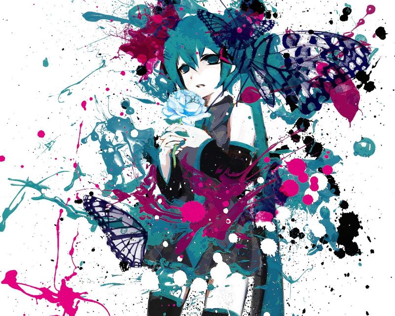 ilustrace, anime, anime dívky, kreslená pohádka, Vocaloid, Hatsune Miku ilustrace, anime, anime dívky, kreslená pohádka, Vocaloid, Hatsune Miku