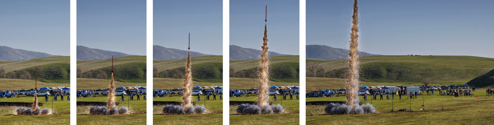 Kalifornie, ranč, Drsný, raketa, Zahájení, sekvence, jiskry, měsíční, HDR, Rocketlaunch, Modelrocket, Highpowerrocket, Snowranch, Photomatix, fav100, 1XP, Startsequence, nex6, sel55210