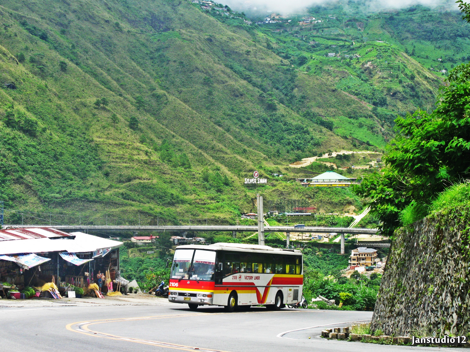 mand, bus, hovedvej, skud, beliggenhed, Sejr, tuba, Marcos, liner, Benguet, janjan, 2106, VLI, exfoh, paganao, badiwan, janstudio12