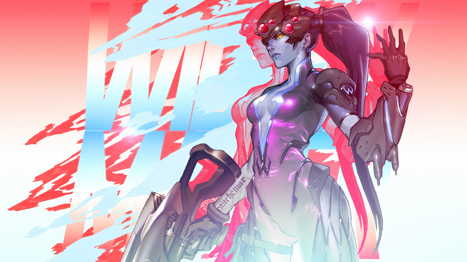 illustration, anime, Overwatch, Widowmaker Overwatch, Blizzard Entertainment, AM LIE LACROIX, fiktiv karakter, mangaka