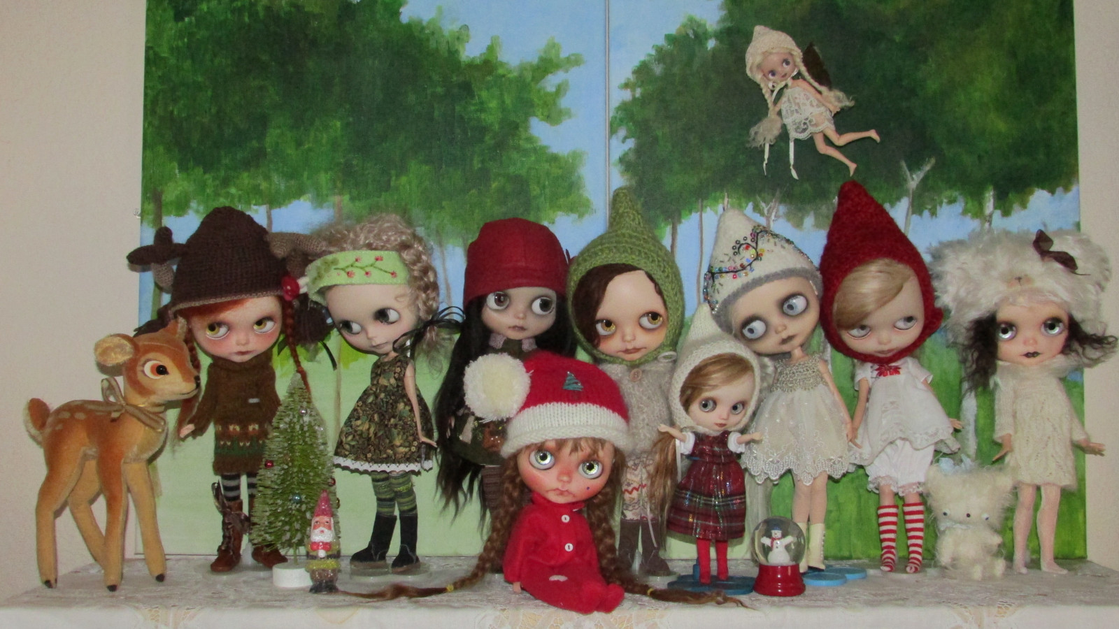 Vánoce, Hračka, Dovolená, panenka, Zvyk, petite, událost, Blythe, strom, Vánoce, výzdoba, karta, vánoční dekorace, middie, christmas ornament, lawn ornament