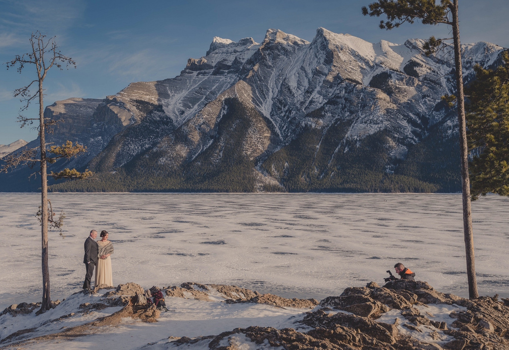 Wallpaper wedding, lake, frozen, photographer, winter, cold