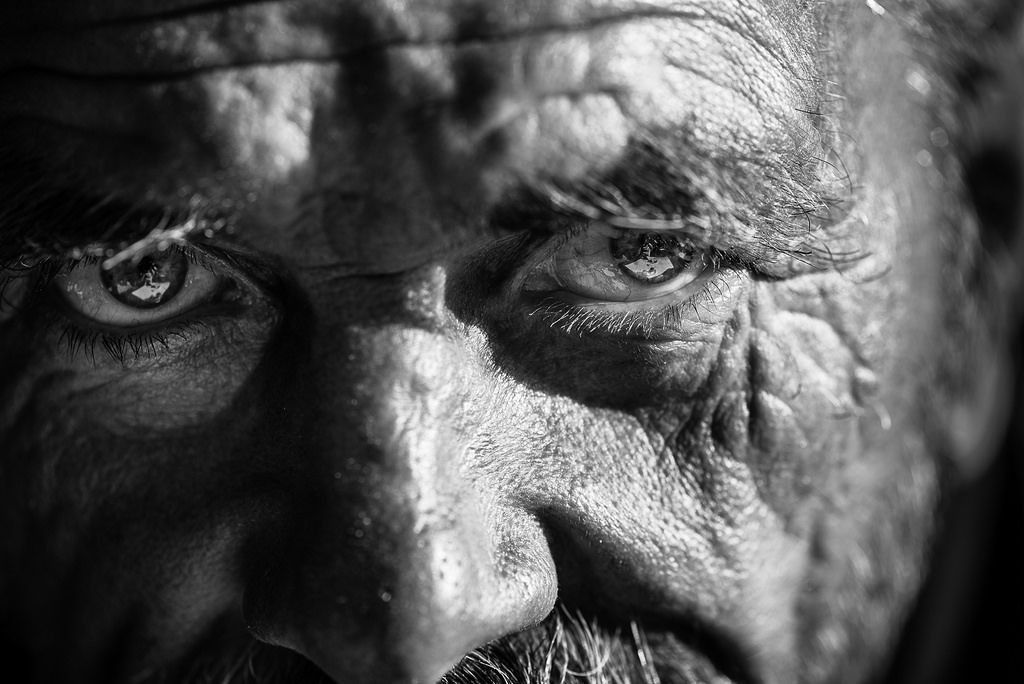 Gesicht, schwarz, Schwarz und weiß, Monochrome fotografie, Nase, Auge, Falten, Nahansicht, Kopf, Fotografie, Menschlich, einfarbig, Organ, Porträt, Gesichtsbehaarung, Dunkelheit, Schnauze, Portraitfotografie, stock photography, Baum