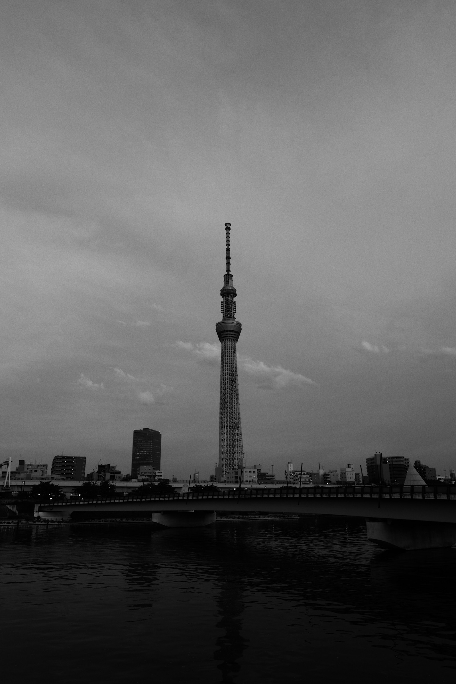 Japonsko, černobílý, město, panoráma města, noc, architektura, odraz, nebe, panoráma, mrakodrap, večer, ráno, věž, horizont, soumrak, Pero, Tokio, památník, Olympus, jp, Skytree, mrak, svítání, osvětlené, osvětlení, tma, mezník, Tokyo Sky Tree, 12mmf20, mzuiko, penf, ZUIKO, mzuikodigitaled12mmf20, atmosférický jev, Atmosféra Země, Černý a bílý, monochromatické fotografování