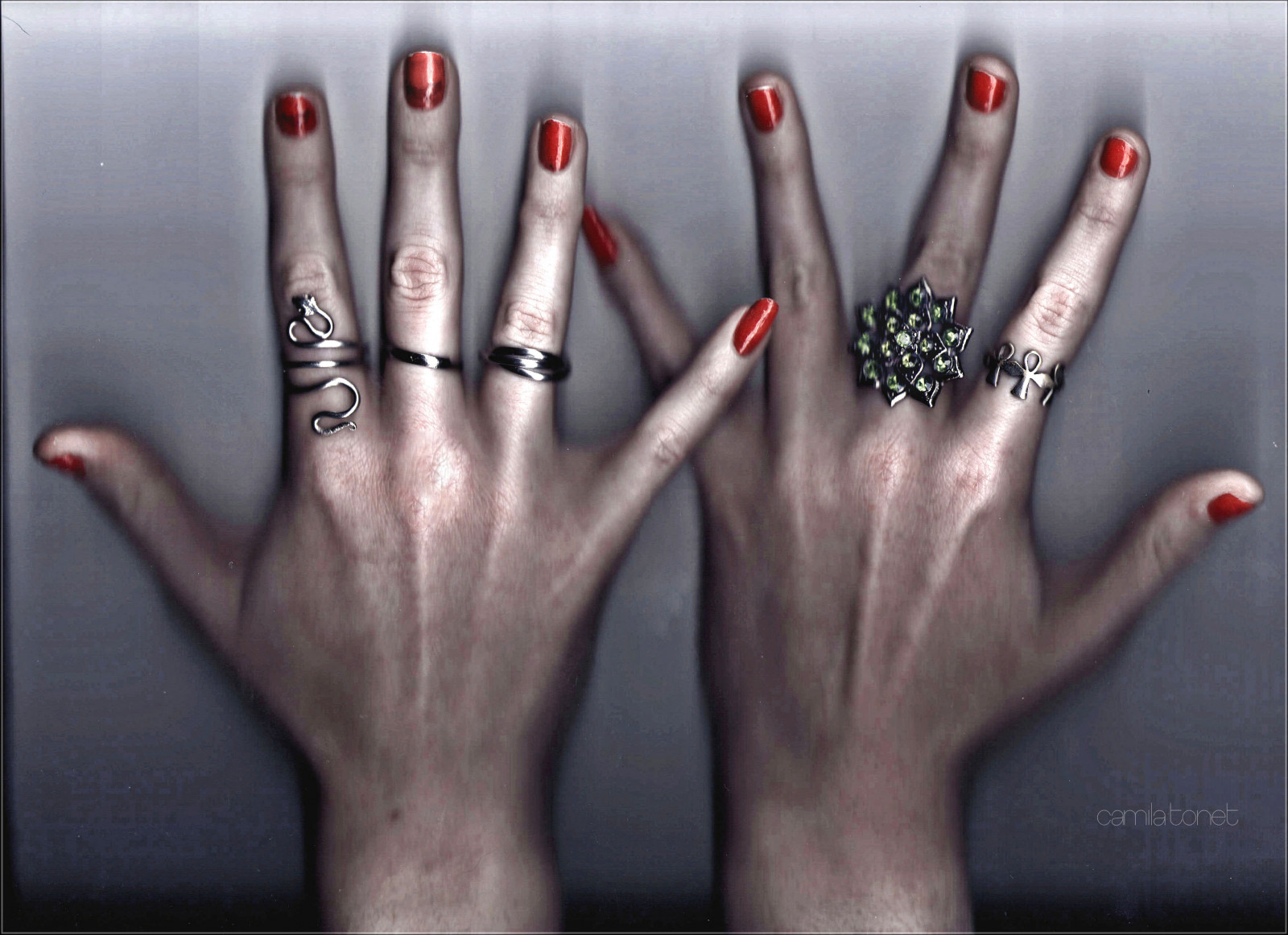 hænder, rød, ringe, slange, negle, fingre, hånd, søm, rojo, finger, ring, smykker, manicure, manos, scanner, u som, Camila, DeDos, anillo, Tonet, camilatonet, esmalte, hånd model, neglepleje, Anillos, serpiente, egipcio, V vora, egipcia, Esc ner