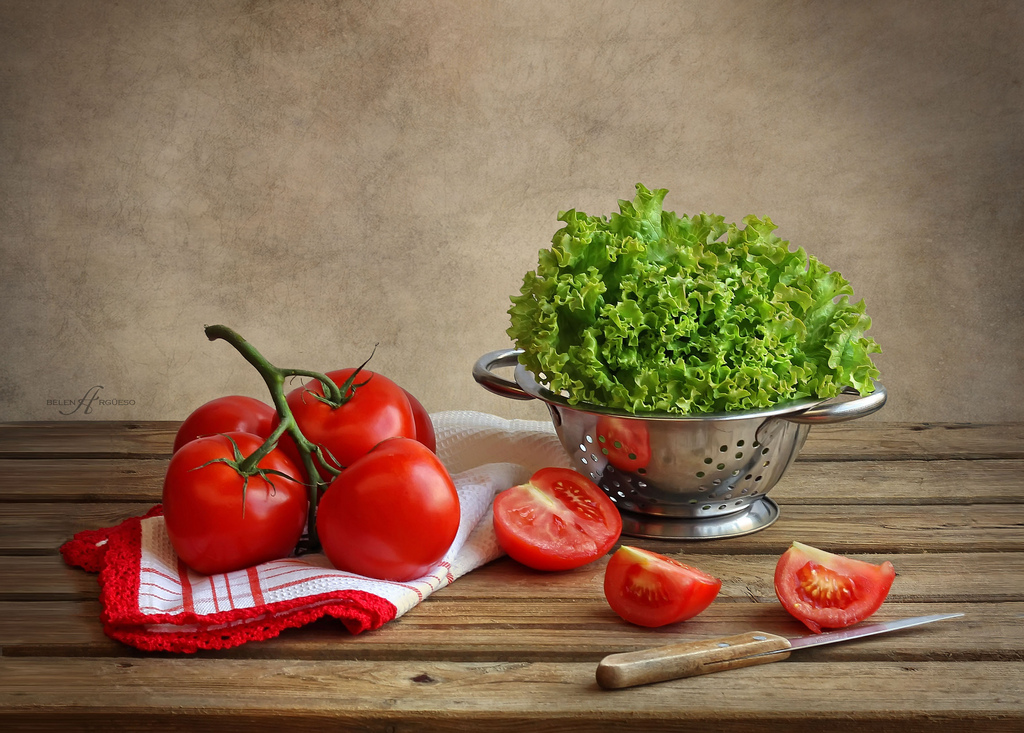 jídlo, ovoce, Kánon, Španělsko, 50mm, stálý život, rajče, espana, vyrobit, stálý život, zeleninový, vegetariánské jídlo, zátiší fotografování, papriky a chilli papričky, Bodegon, Rodu brambor a rajčat, místní jídlo, Belargcastel, Bel narg eso, Tomaty, Lechuga, natural foods, diet food