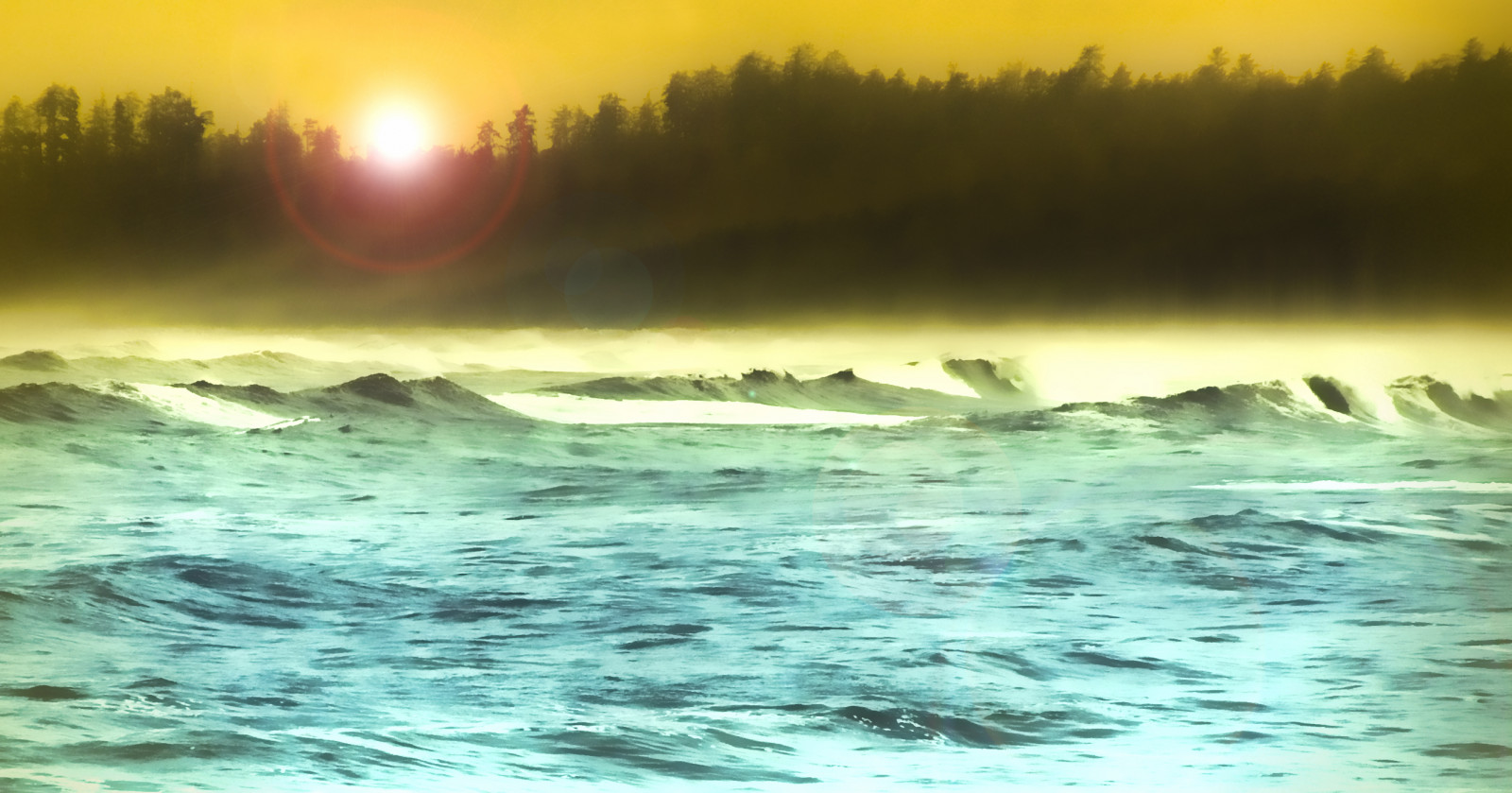 slunečnímu záření, Photoshop, moře, voda, pobřeží, svítání, ráno, mlha, vlny, pobřeží, slunce, Kanada, Pacifik, oceán, vlna, jackaloha2, Tichý oceán, vancouverisland, Britská Kolumbie, atmosférický jev, mořská vlna