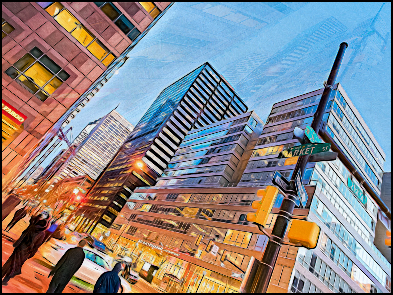 bílý, Černá, Photoshop, město, ulice, panoráma města, architektura, městský, budova, Červené, nebe, mrakodrap, žlutý, modrý, sklenka, ocel, Šedá, kov, soumrak, metropole, Lightroom, perspektivní, beton, Panasonic, úhel, světlo, pa, záře, Pohyb, nik, odrazy, bronz, Topas, kondominium, mezník, intenzivní, LR5, availablelight, philly, M43, fasáda, DXO, dojmy, urban area, Metropolitní oblast, sousedství, smíšené využití, layermask, colorefex2, pppainting, lowpov, komerční budovy, dxo10, lx100, 2475fmmf1728