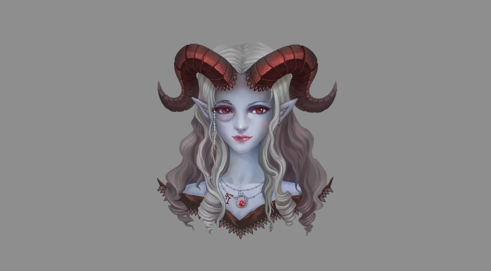 výkres, ilustrace, fantasy umění, umělecká díla, růžky, kreslená pohádka, tiefling, skica