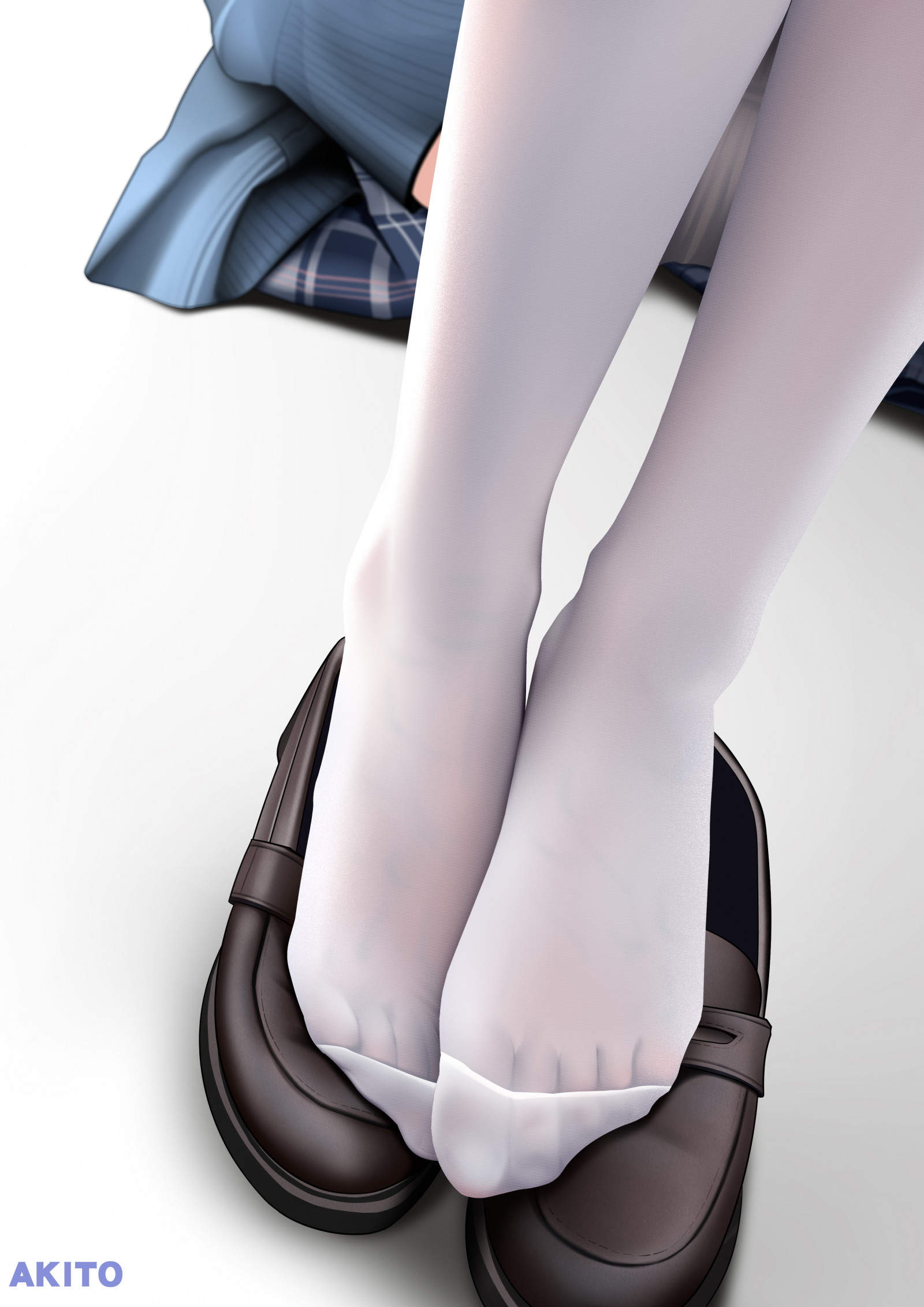 Wallpaper Anime Girls White Stockings 3307x4677 Pllo 2227930 