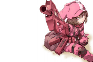 Wallpaper Sword Art Online Alternative Gun Gale Online Llenn