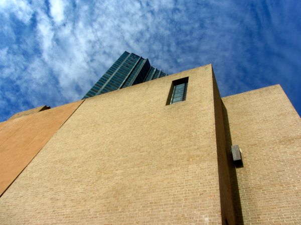 window, architecture, wall, bricks, building, sky