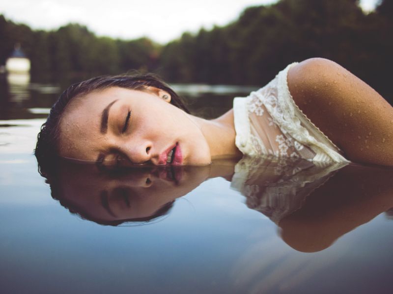 lumière du soleil,femmes,portrait,la photographie,eau,Matin
