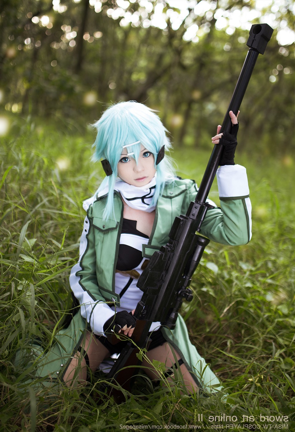 cosplay, anime, Sword Art Online, Asada Shino, Gun Gale Online, oblečení, kostým, 1024x1497 px
