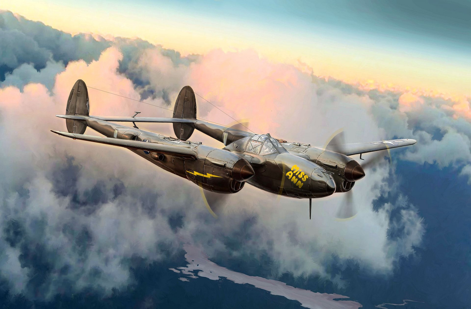 обои : Вторая Мировая Война, world war, Самолеты, самолет, Lockheed P ...