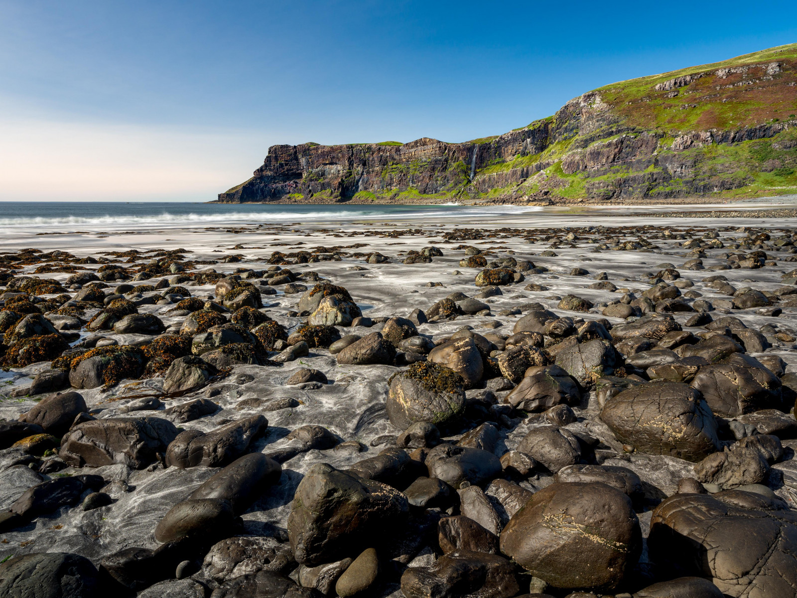 Wallpaper : sea, coast, nature, landscape, cliff, Scotland, beach ...