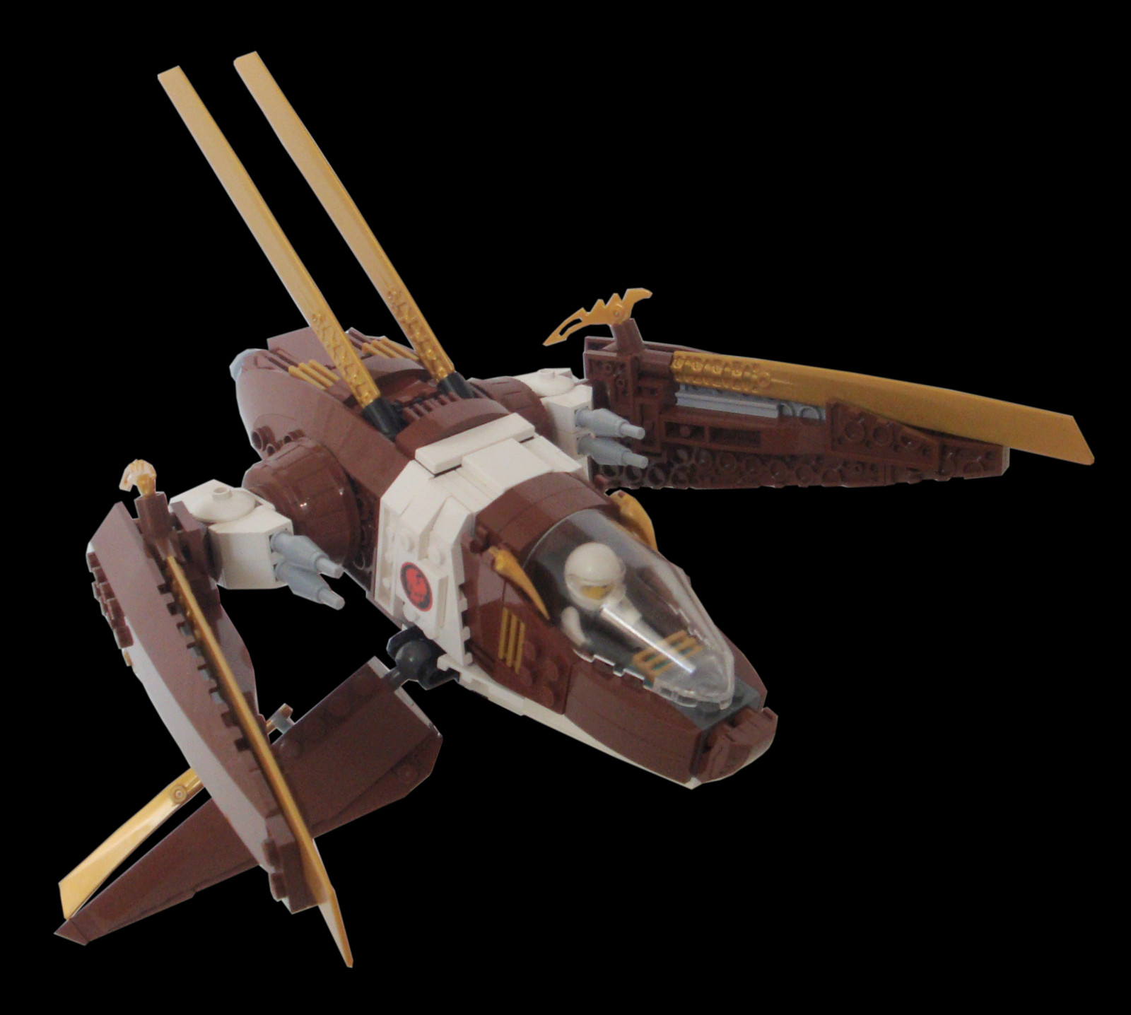 prostor, LEGO, hnědý, vrtule, kosmická loď, telefon, maketa, hra, křídlo, mecha, kosmická loď, Starfighter, aerospace engineering, vlnovka, spaceplane, starfightertelephonegame