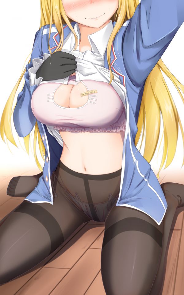 anime girls,blonde,cleavage,panties,Atago KanColle,Kantai Collection
