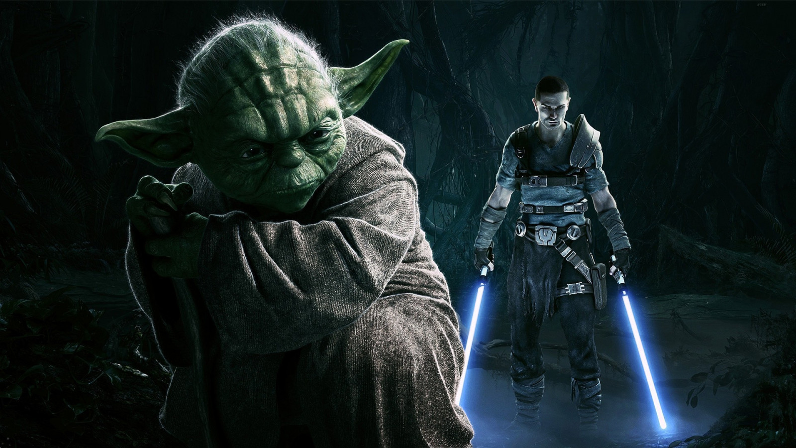 Star wars, Yoda, midnat, mørke, 1920x1080 px, computer tapet, fiktiv karakter