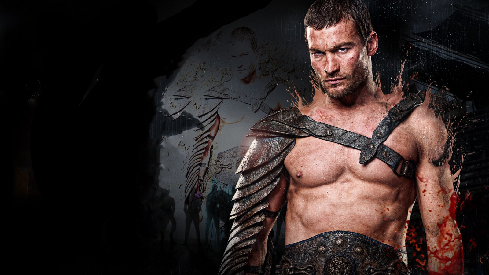 mitologia, spartacus, Andy Whitfield, oscurità, muscolo, immagine dello schermo, personaggio fittizio
