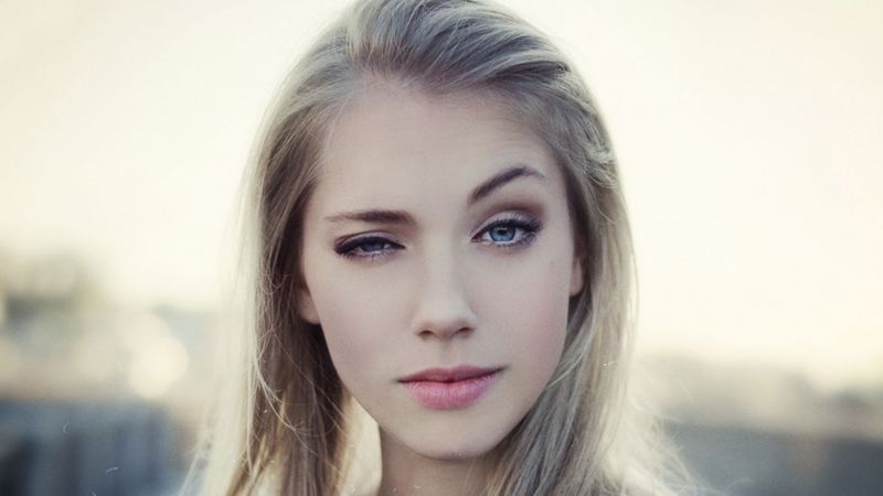 tvář, ženy, model, portrét, blondýnka, dlouhé vlasy tvář, ženy, model, portrét, blondýnka, dlouhé vlasy
