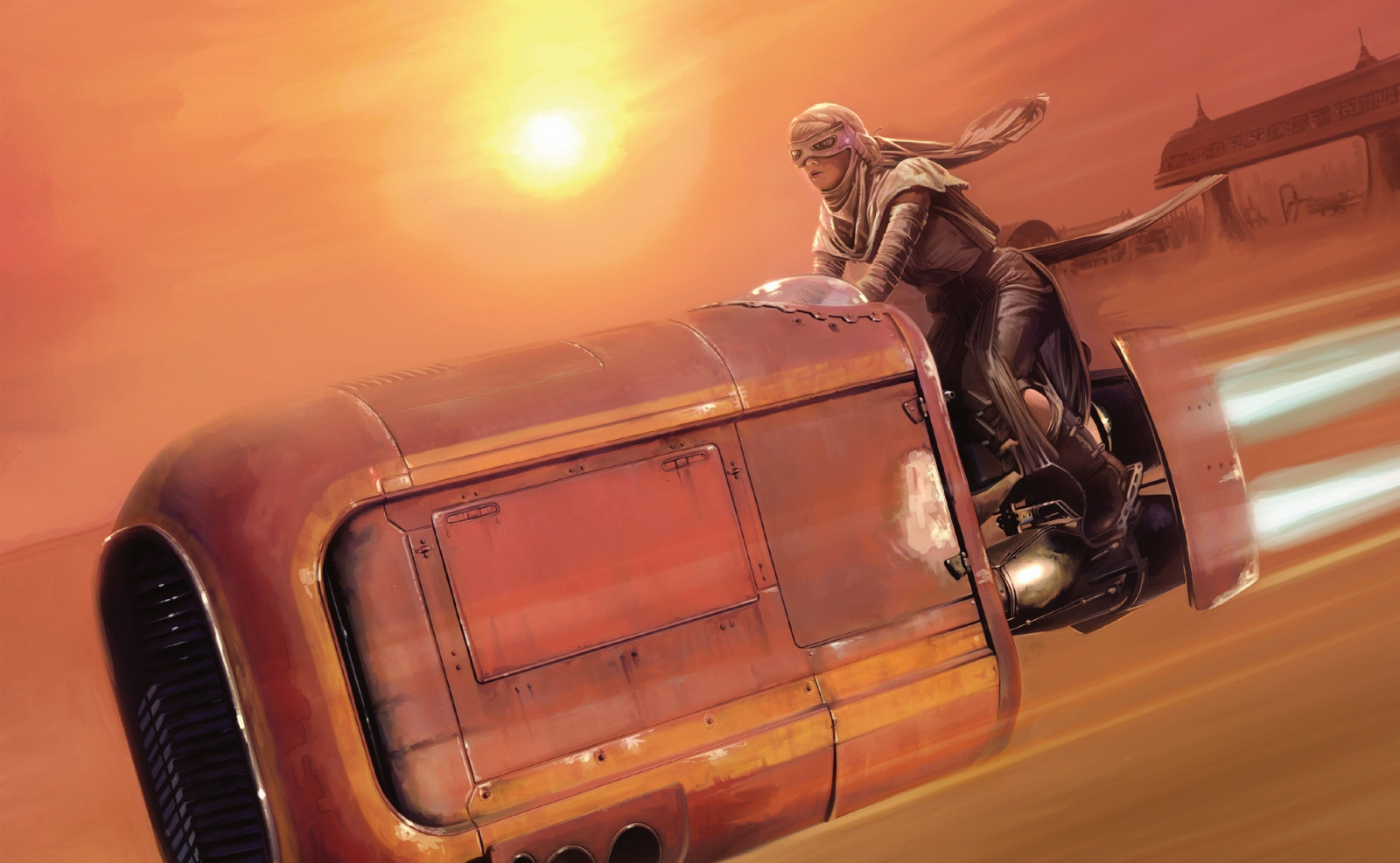 coche, vehículo, Obra de arte, Auto antiguo, clásico, captura de pantalla, 2880x1778 px, Star wars episodio vii la fuerza despierta
