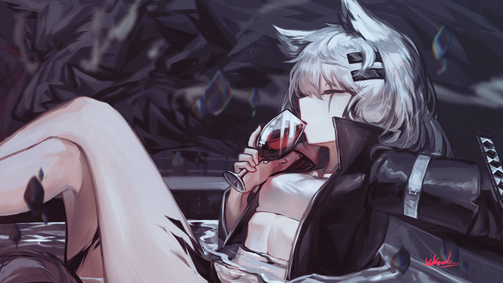 Arknights, Lappland Arknights, anime dívky, vlk dívky