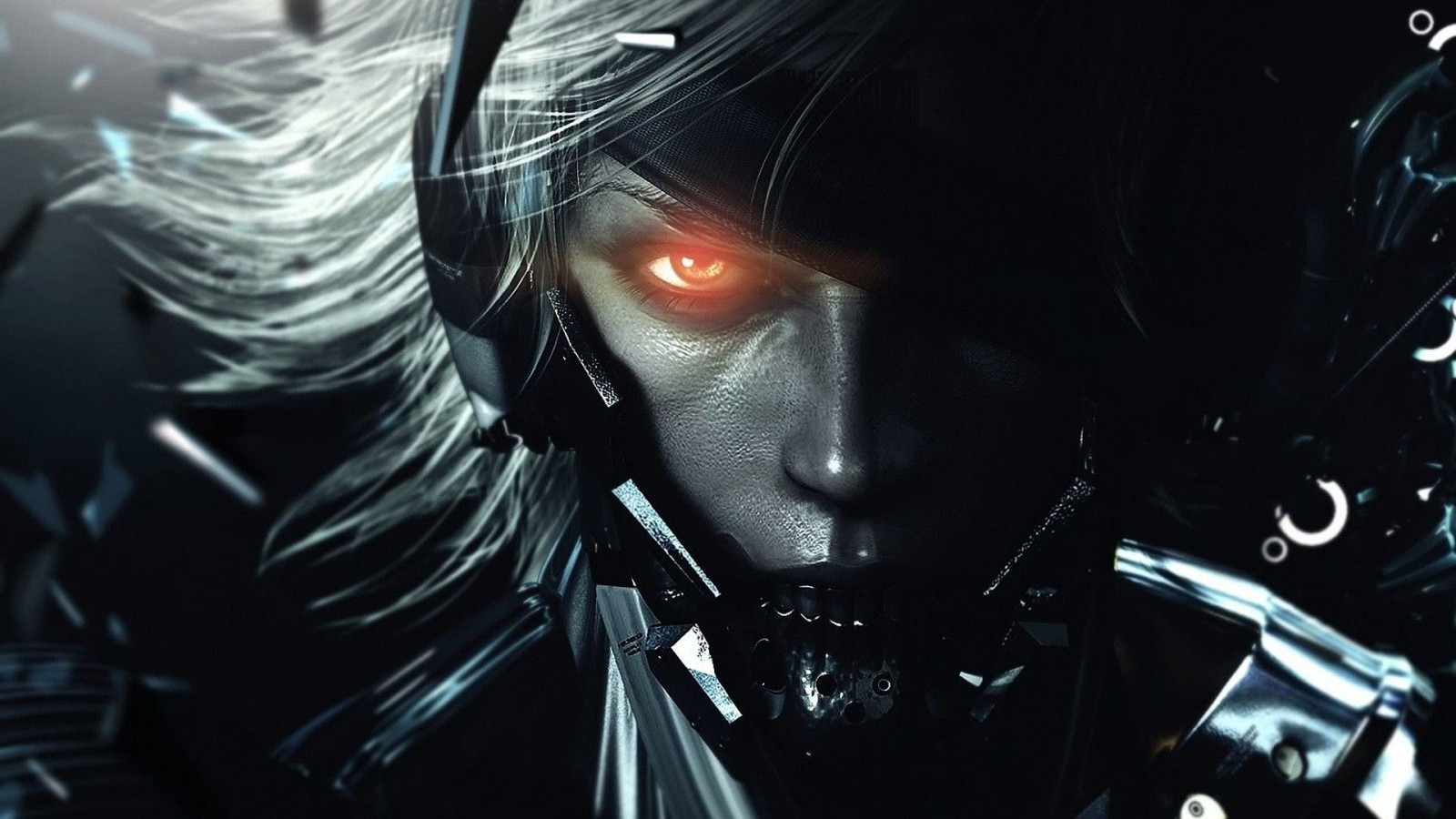 černé vlasy, Metal Gear Rising Revengeance, Raiden, tma, 1920x1080 px, počítač tapeta, osobní ochranné prostředky, cg artwork