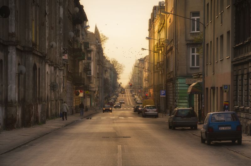 nebe, silnice, město, ulice, sousedství, urban area nebe, silnice, město, ulice, sousedství, urban area