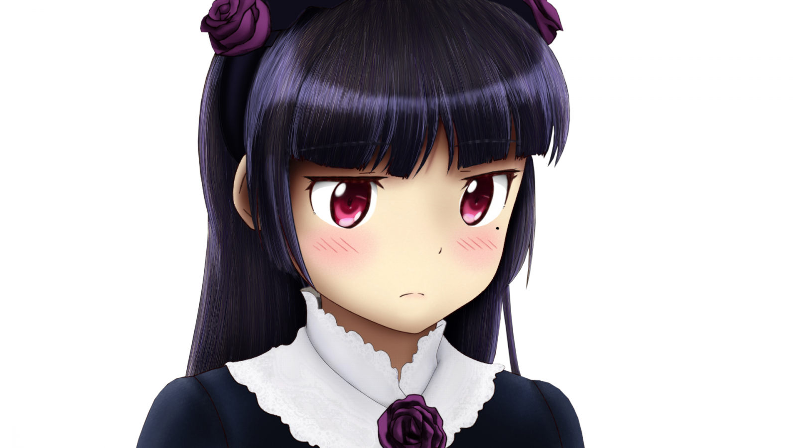 anime, anime dívky, černé vlasy, vlasy, Hračka, Rudy žádnou Imouto ga Konnani kawaii Wake ga Nai, Gokou Ruri, oko, účes, figurka, mangaka, hime cut