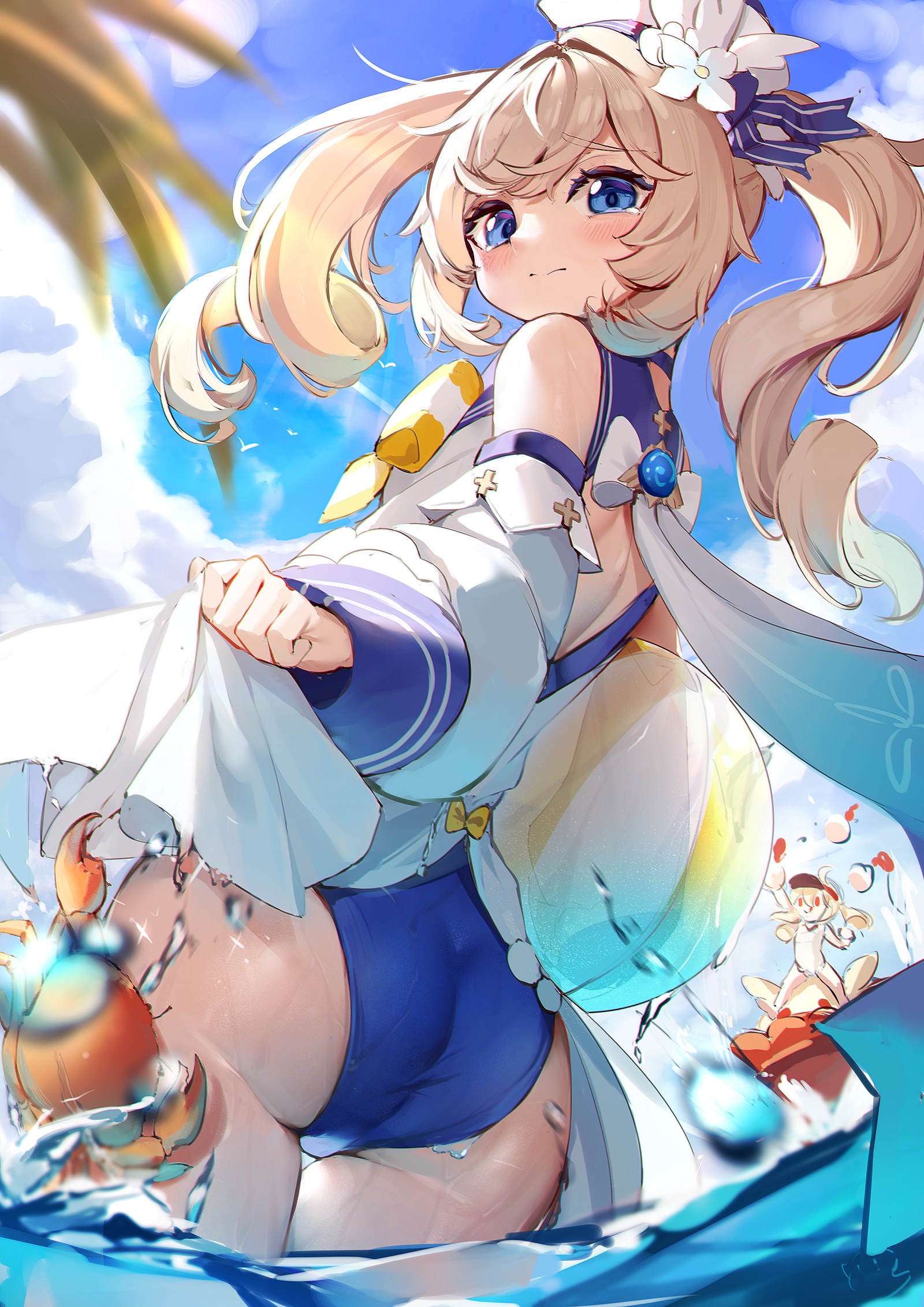 vlasy, paže, kreslená pohádka, modrý, blankyt, cg artwork, dlouhé vlasy, UMĚNÍ, petrolejově modrá, dolní končetina, ilustrace, fiktivní postava, stehno, šťastný, Animated cartoon, animace, beletrie, anime, rekreace, grafika, výkres, hime cut, umělecká díla, hruď, malování, jednotný