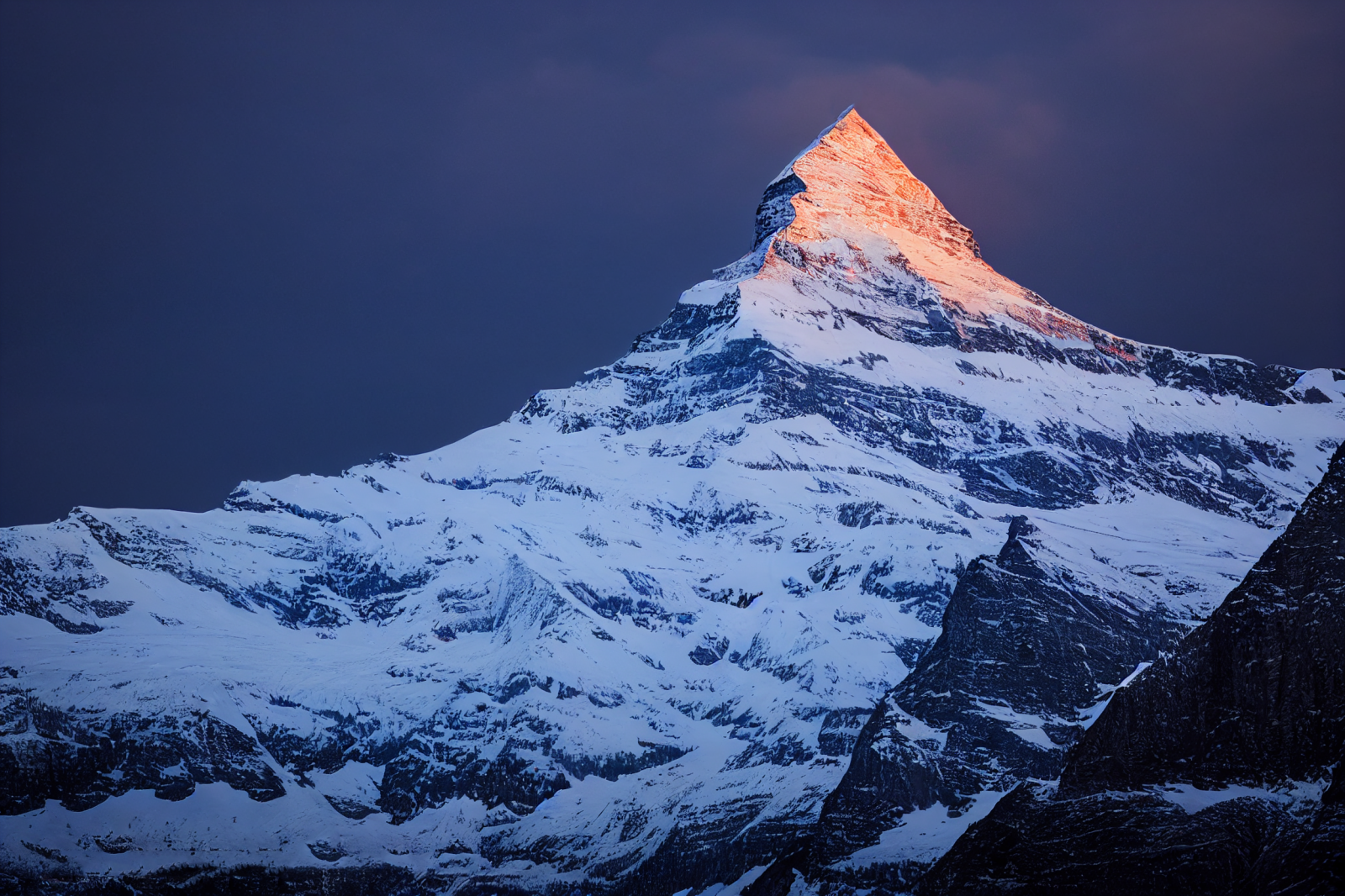 montagne, picco, la neve, inverno, Alpi