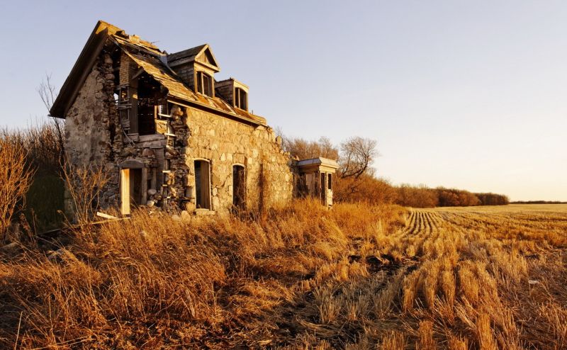 landscape,building,ruin,wood,house,old
