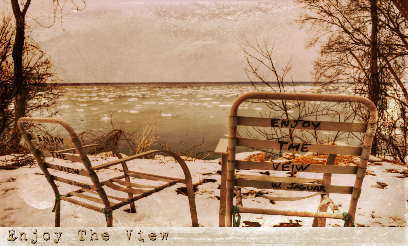 Fondos de pantalla agua, nieve, invierno, horizonte, Samsung, Mañana