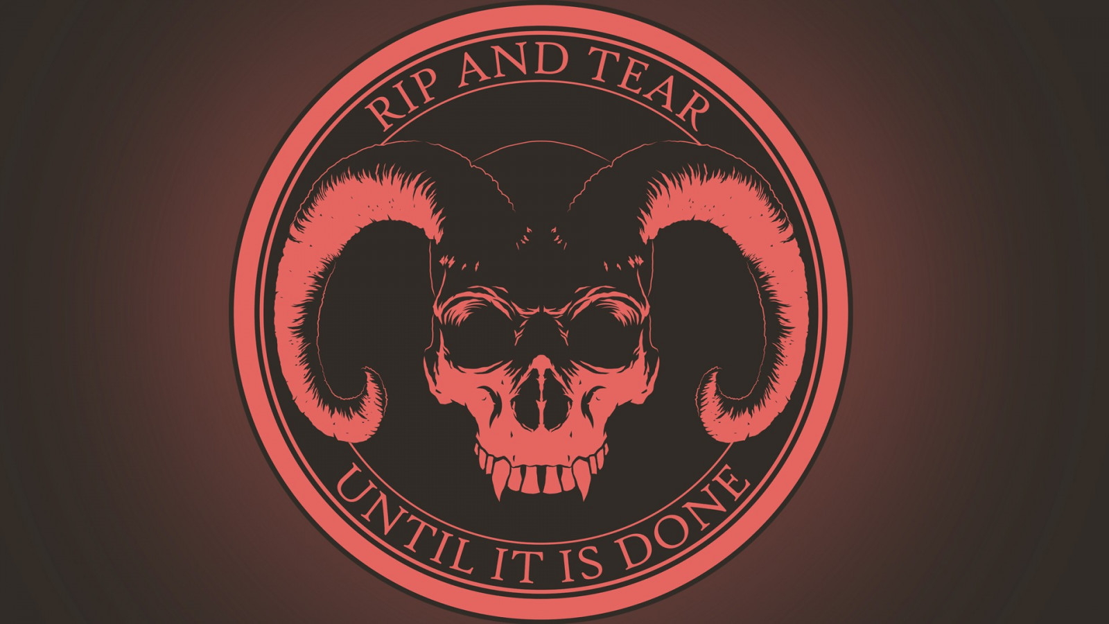 wallpaper-illustration-horns-logo-circle-skull-demon-doom-game
