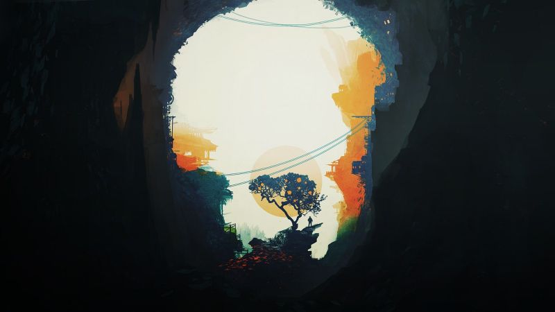 luce del sole, la pittura, arte digitale, Fantasy art, riflessione, Terra luce del sole, la pittura, arte digitale, Fantasy art, riflessione, Terra