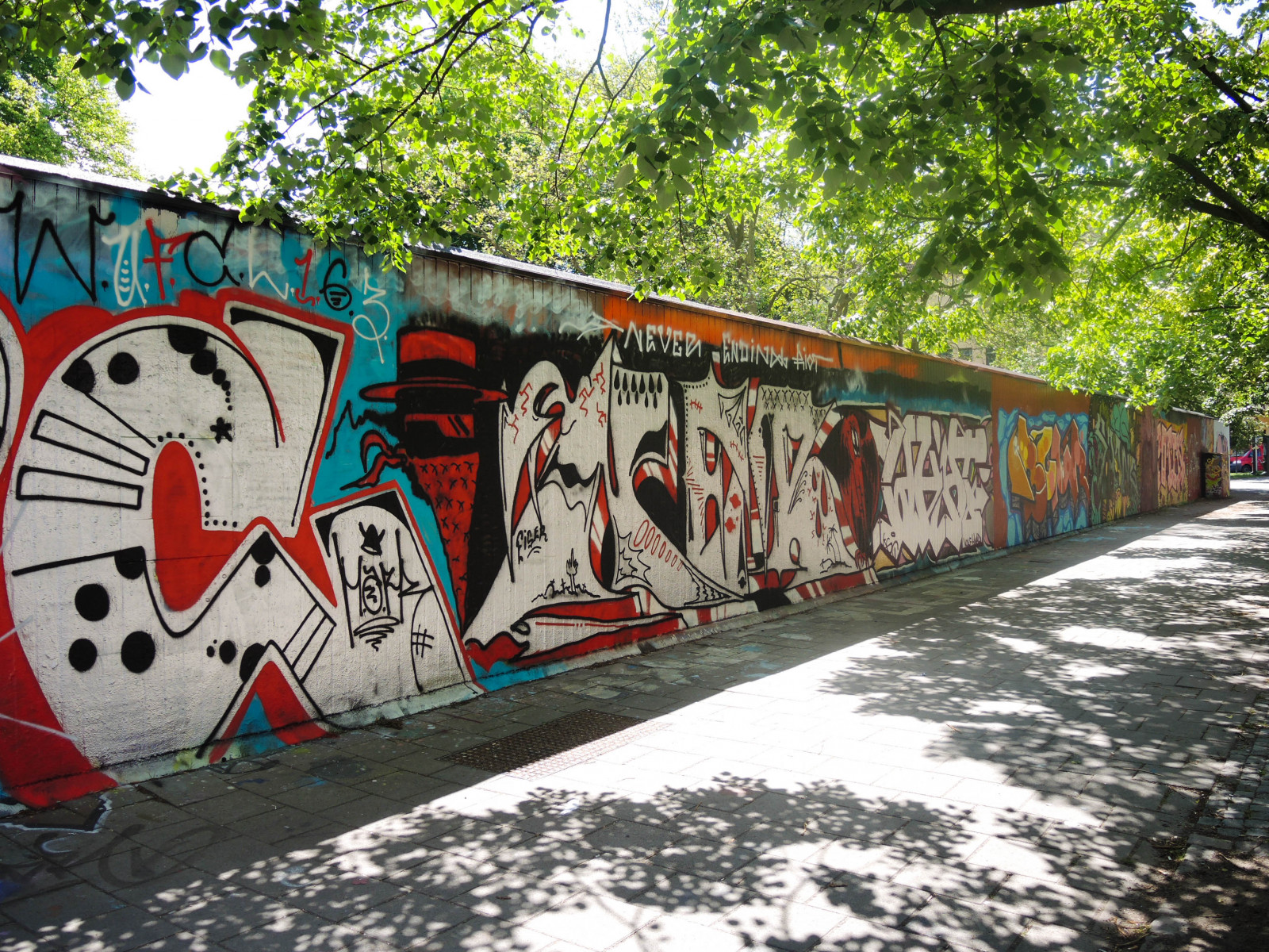 město, městský, park, grafiti, Švédsko, pouliční umění, nástěnná malba, UMĚNÍ, folketspark, pouliční umění, Malmo, urban area