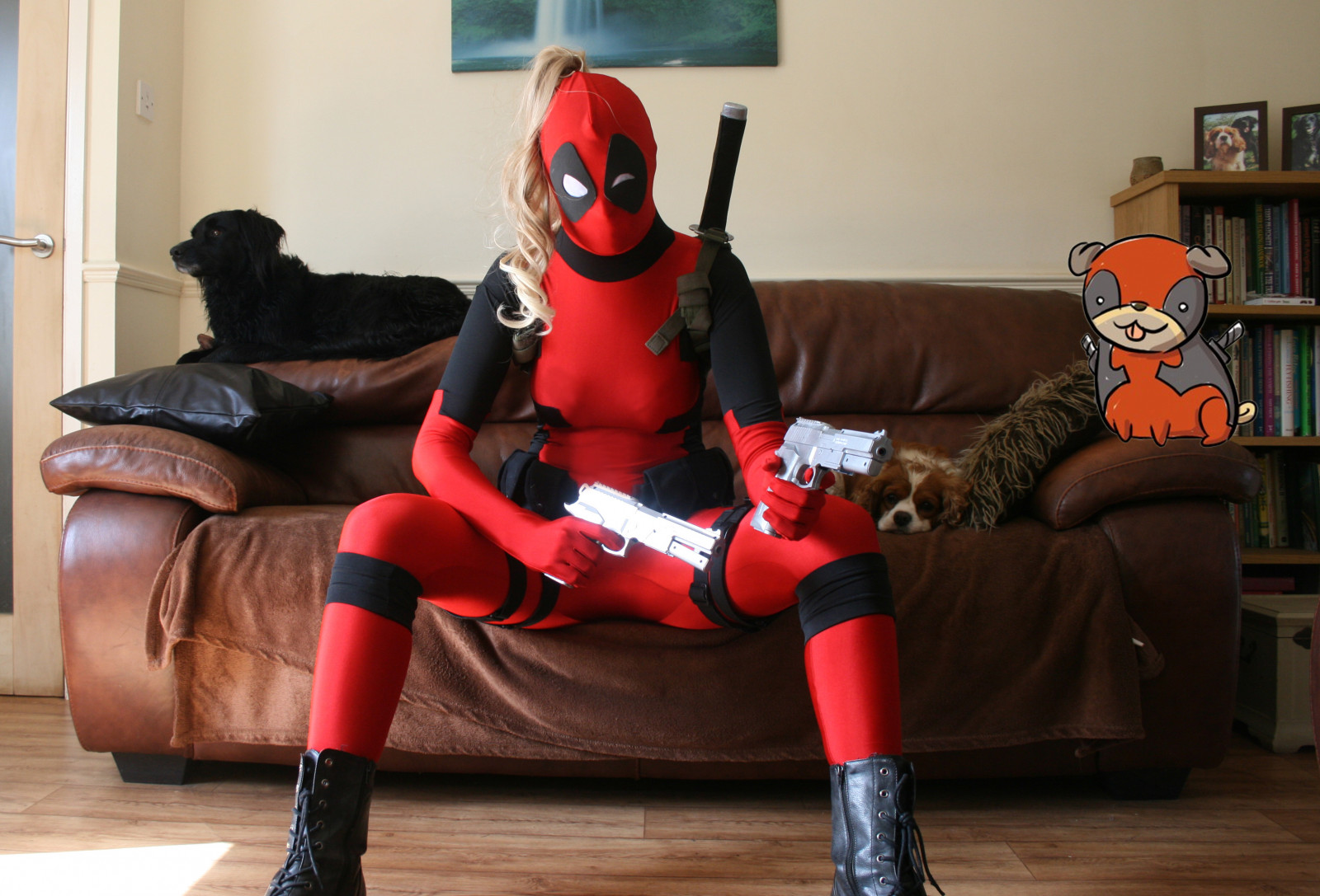dáma, kostým, expo, cosplay, smět, zázrak, MCM, Comcs, 2011, Deadpool