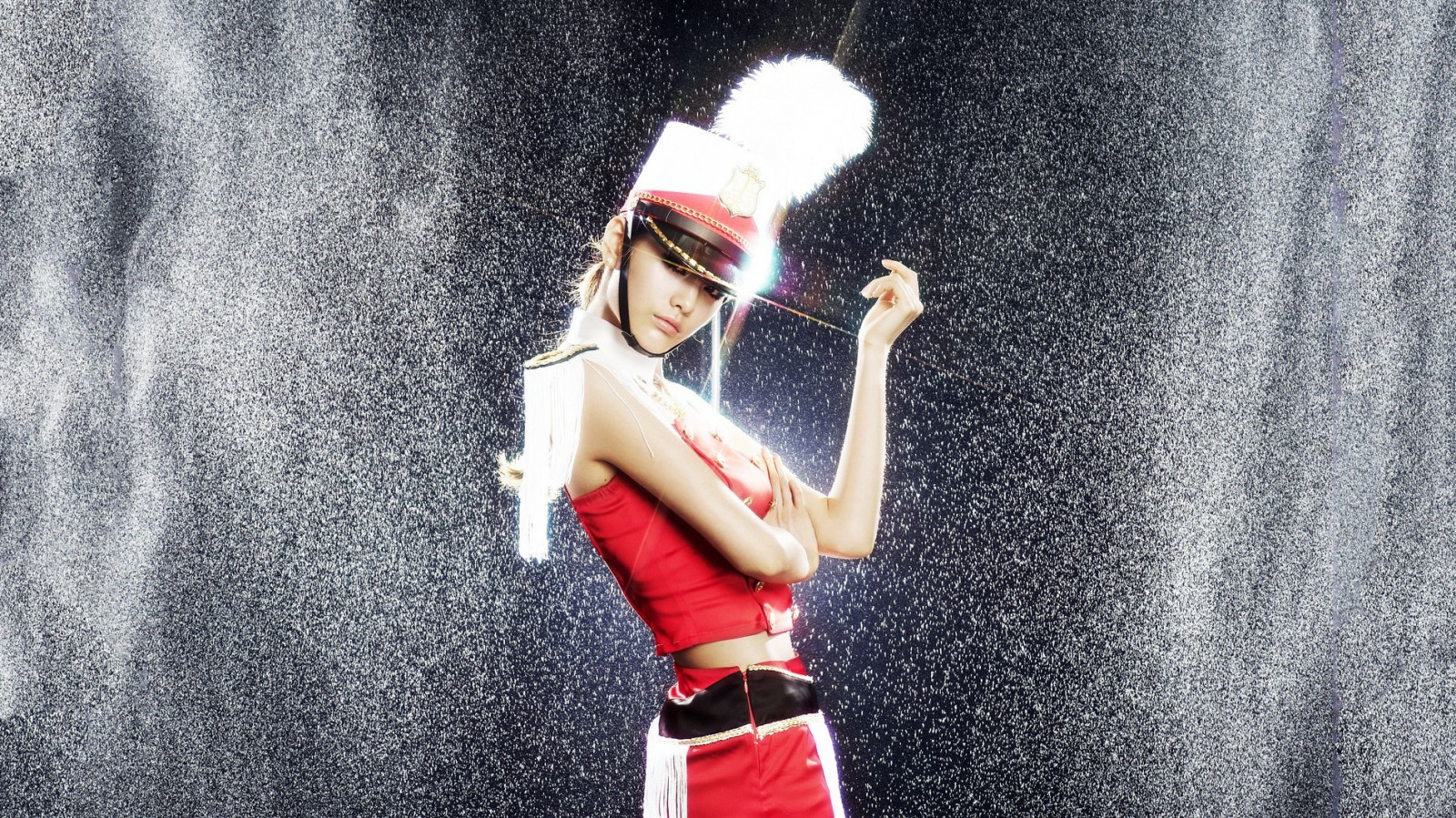 bianca, nero, rosso, fotografia, coreano, Nana, K pop, primavera, capi di abbigliamento, cantando, Dopo scuola, Orange Caramel, colore, freddo, bellezza, fotografia, costume, servizio fotografico, 1894x1065 px