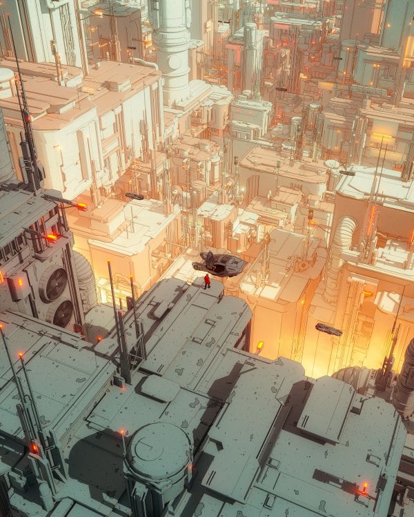 futuristic,digital art,city lights,cyberpunk,Marco Zagara,futurism