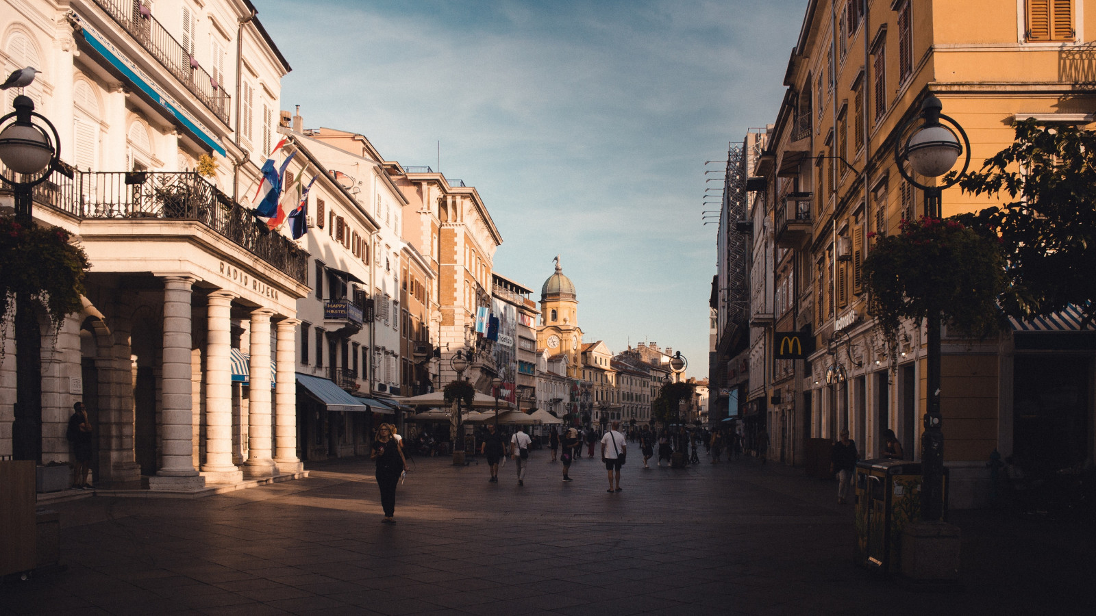 Wallpaper : Rijeka, Croatia, korzo, town square, architecture, sky ...