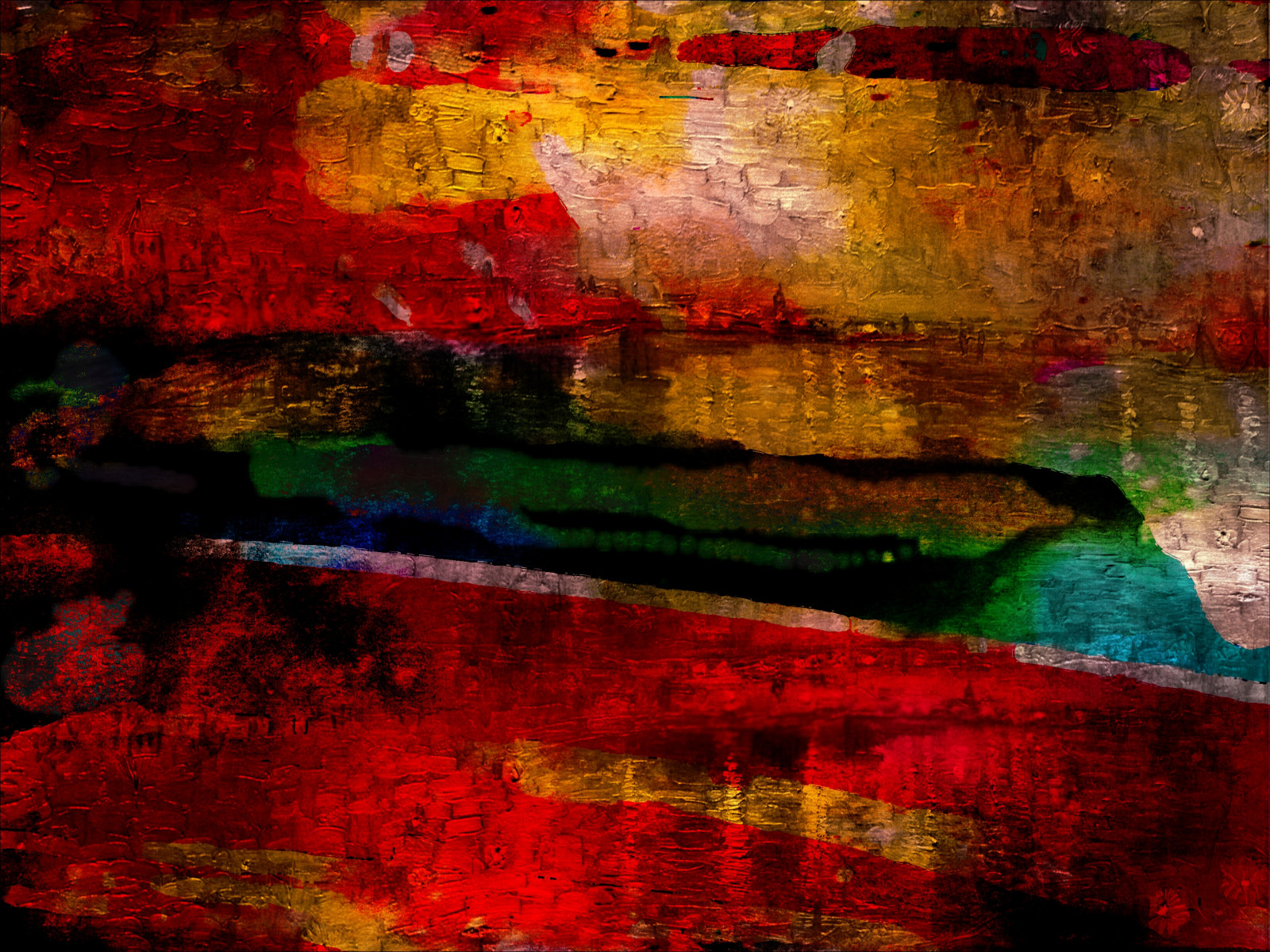 Malerei, Bucht, rot, Betrachtung, Textur, KUNST, Farbe, Herbst, Material, digitale Kunst, Foto-Manipulation, Texturen, moderne Kunst, Acrylfarbe, Impressionist, Überlagert, Richeye