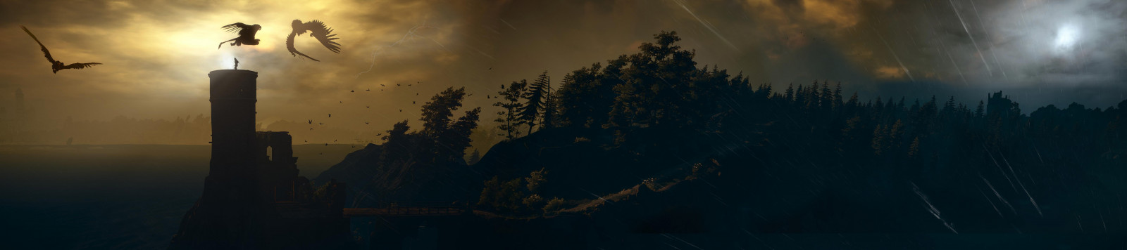 CD, projekt, Červené, redengine, 3, , čaroděj, divoký, lov, freecam, computergraphic, digitální, digitallygenerated, digitallygeneratedimage, 3D, počítač, hra, grafika, video, krajina, nebe, griffin, škola, Ozubené kolo, lornruk, maják, bitva, ptactvo, stromy, Blesk, elektrický, bouřka