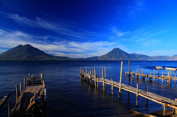 Guatemala,island,mountain,beach