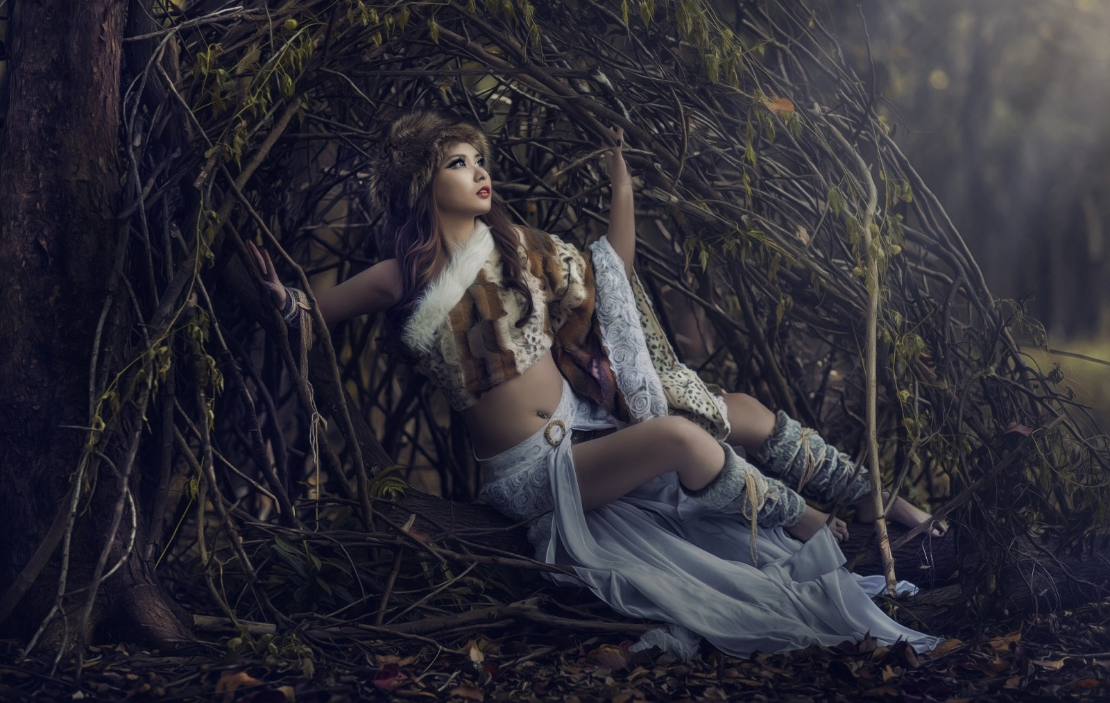 slunečnímu záření, les, ženy, model, fantasy umění, Příroda, asijský, fotografování, mytologie, strom, podzim, květ, rostlina, krása, sezóna, snít, fotografie, tma, obraz, víla, zálesí, místo výskytu, přírodní prostředí, focení, fiktivní postava