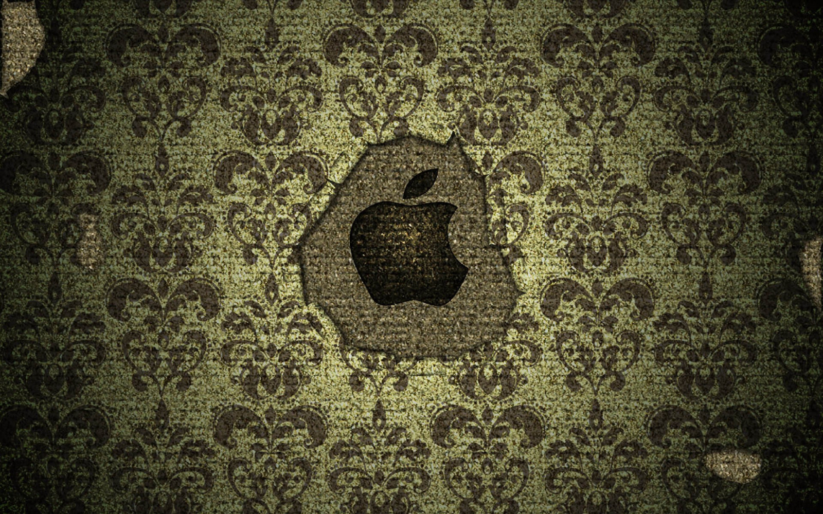 stěna, symetrie, zelená, vzor, textura, technika, kruh, Apple Inc, UMĚNÍ, design, tma