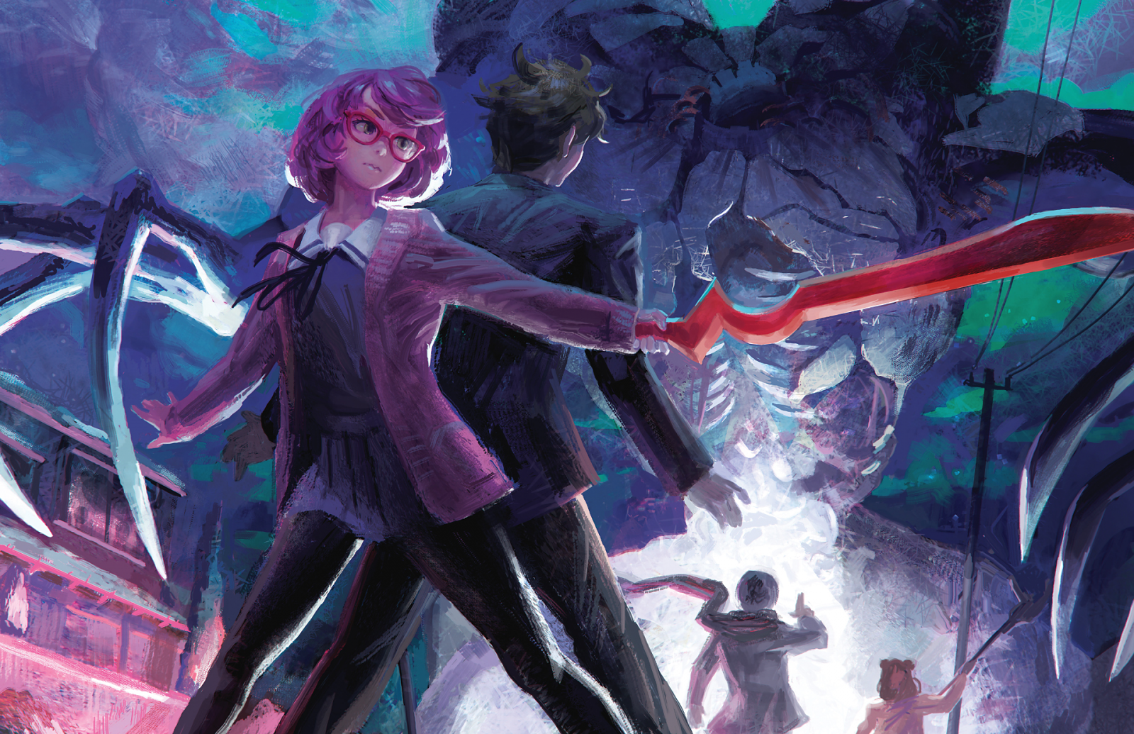 anime, Kyoukai no Kanata, Kuriyama Mirai, Kanbara Akihito, komiks, Snímek obrazovky, fiktivní postava, komiks